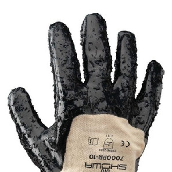 Guante Nitripro Rugoso Puno 7000pr-09 Talla 9