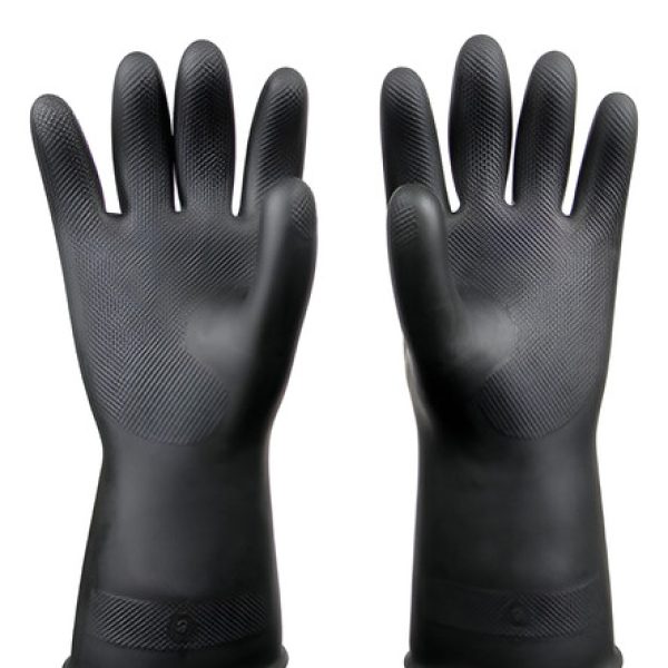Guante Caucho Nat Negro C25 Talla 9